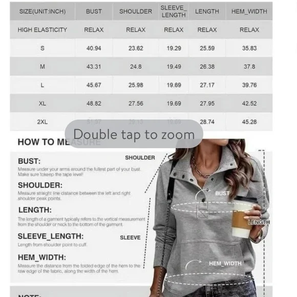 NWOT never worn. Women's Beige Pullover Sweatshirt size xl - Picture 7 of 8